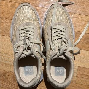 DV by Dolce Vita Tan Sneakers with Chunky Sole and Mesh Upper